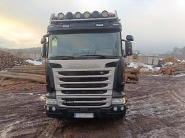 Camião de Transporte de Troncos Scania R450 |  Equipamentos de Transporte e Manutenção | Maquinaria para madeiras | Tartak Drewbud