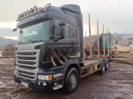 Camião de Transporte de Troncos Scania R450 |  Equipamentos de Transporte e Manutenção | Maquinaria para madeiras | Tartak Drewbud